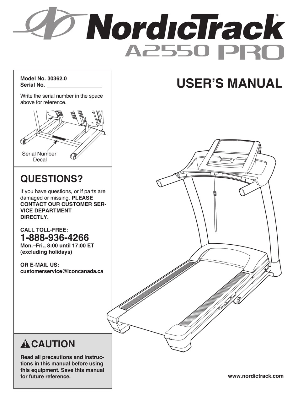 Nordictrack t 7.0 treadmill manual new arrivals