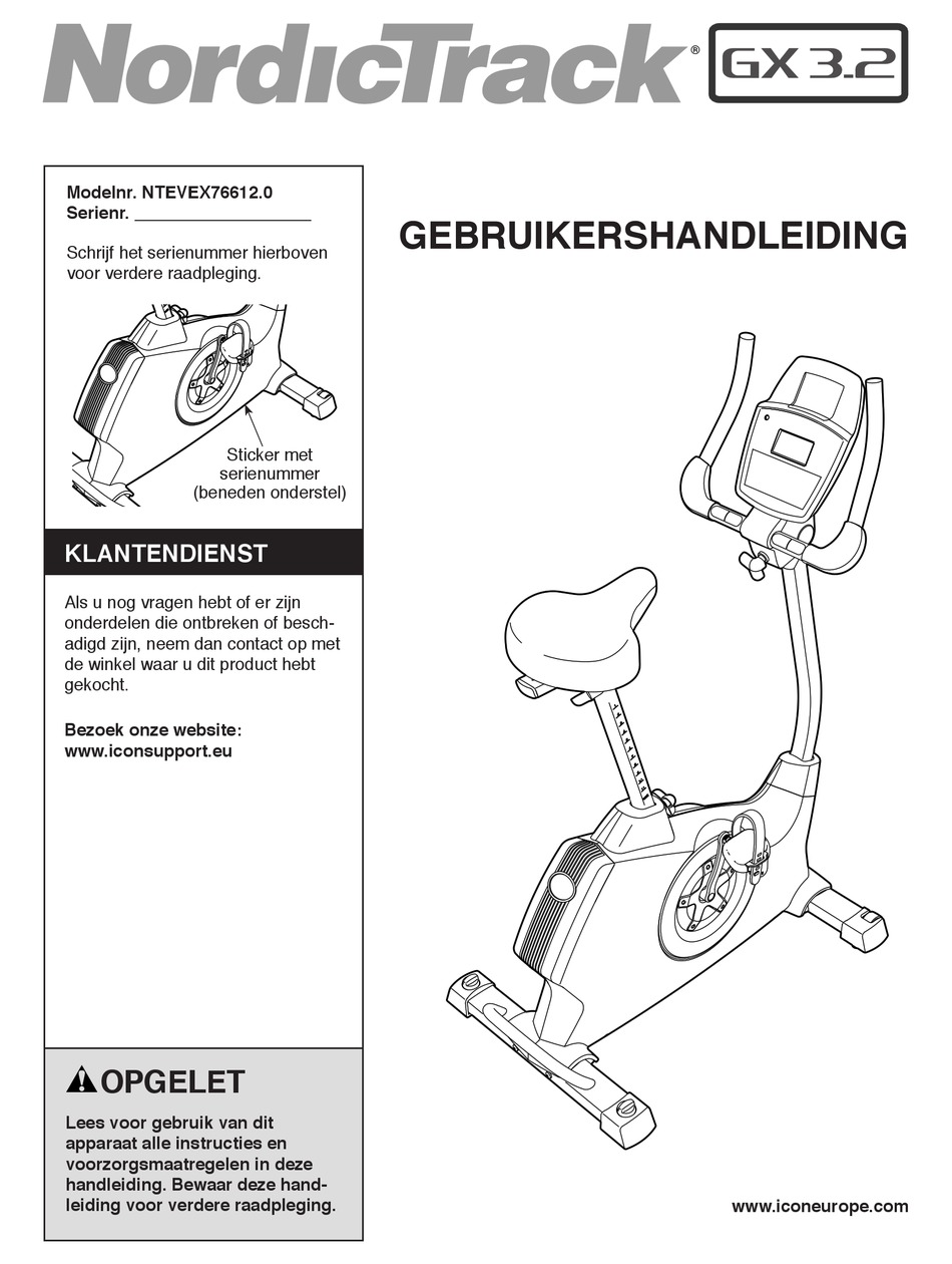 nordictrack gx 3.0 sport cycle