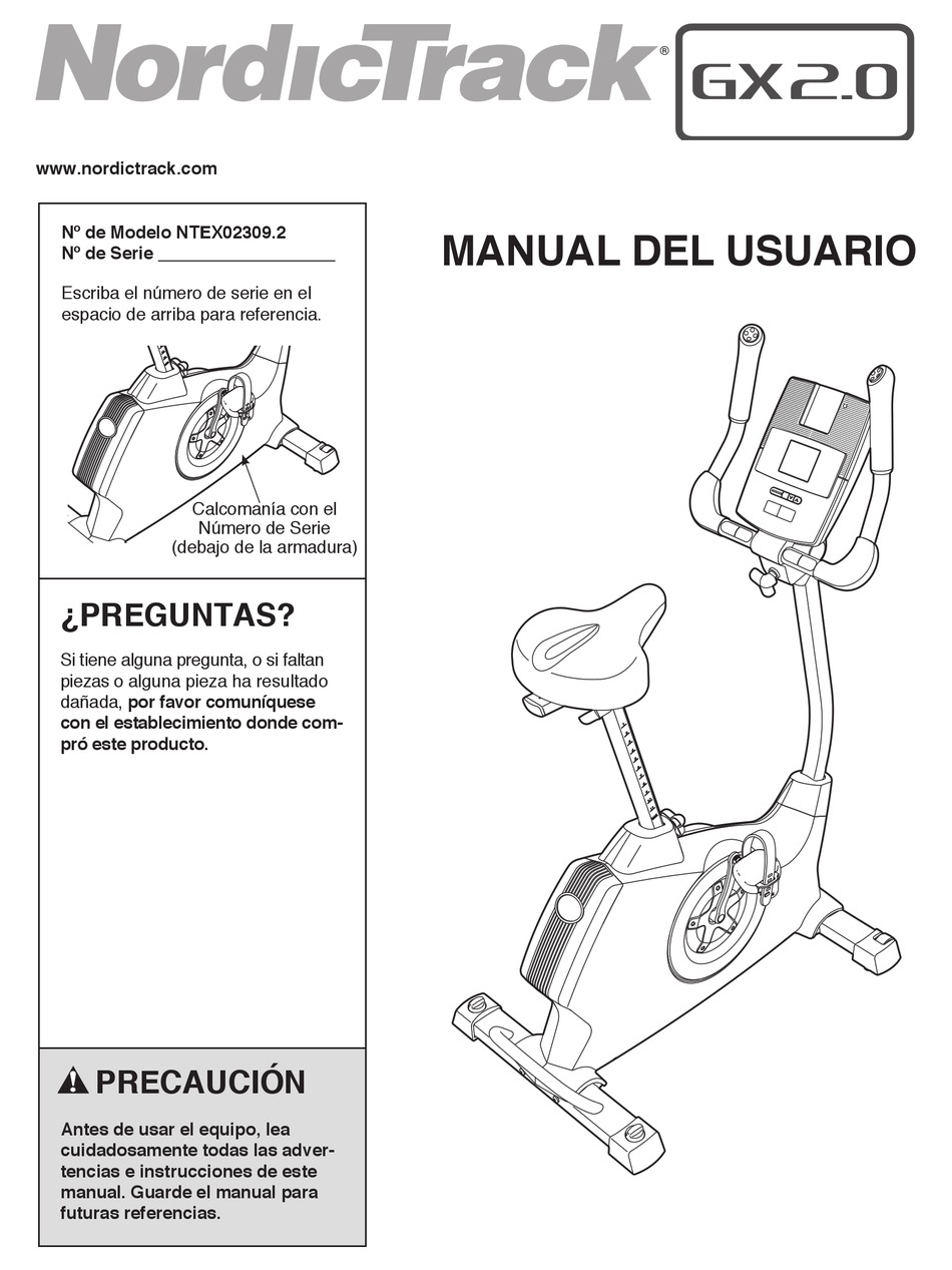 nordictrack gx2 sport bike