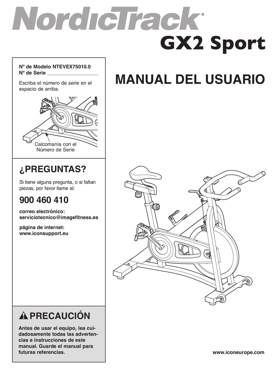 nordictrack gx2 sport bike