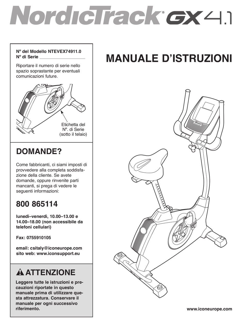 Nordictrack gx4 0 manual new arrivals