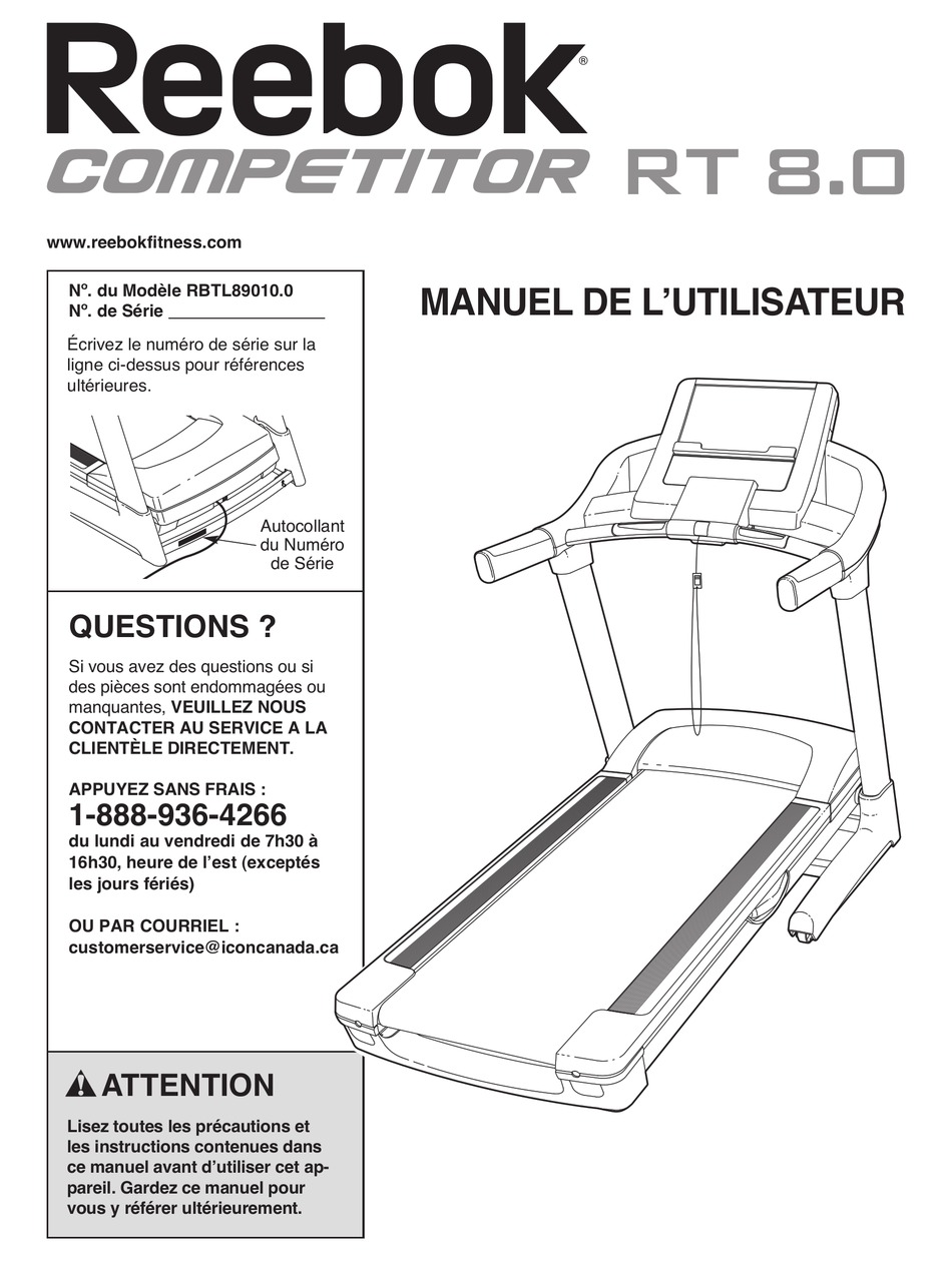 Reebok competitor discount rt 5.1 treadmill