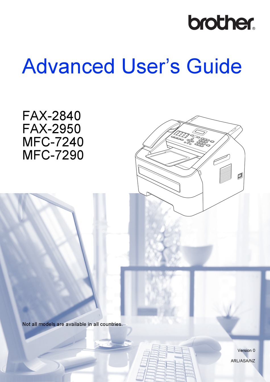 BROTHER FAX-2840 ADVANCED USER'S MANUAL Pdf Download | ManualsLib