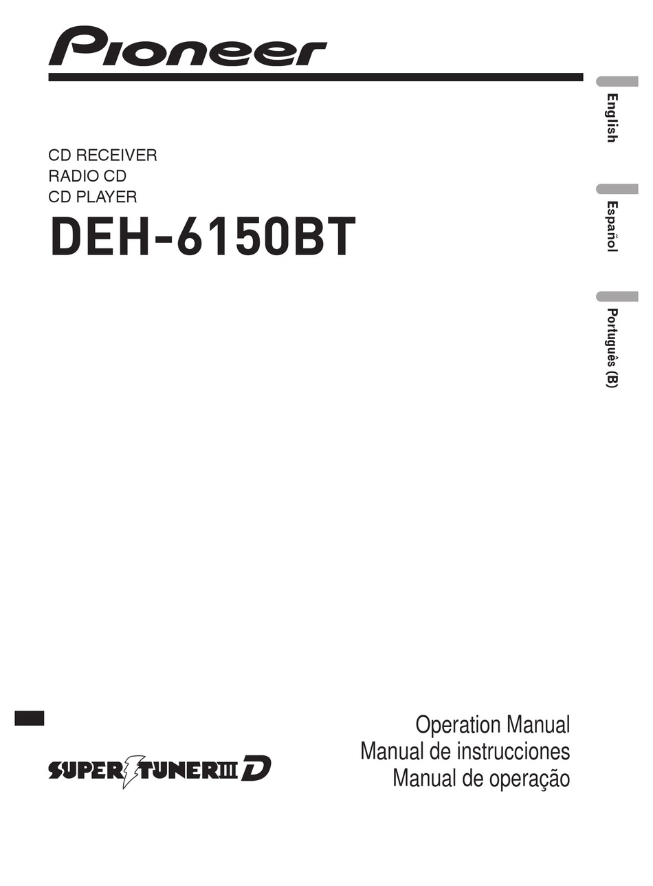 PIONEER DEH-6150BT OPERATION MANUAL Pdf Download | ManualsLib