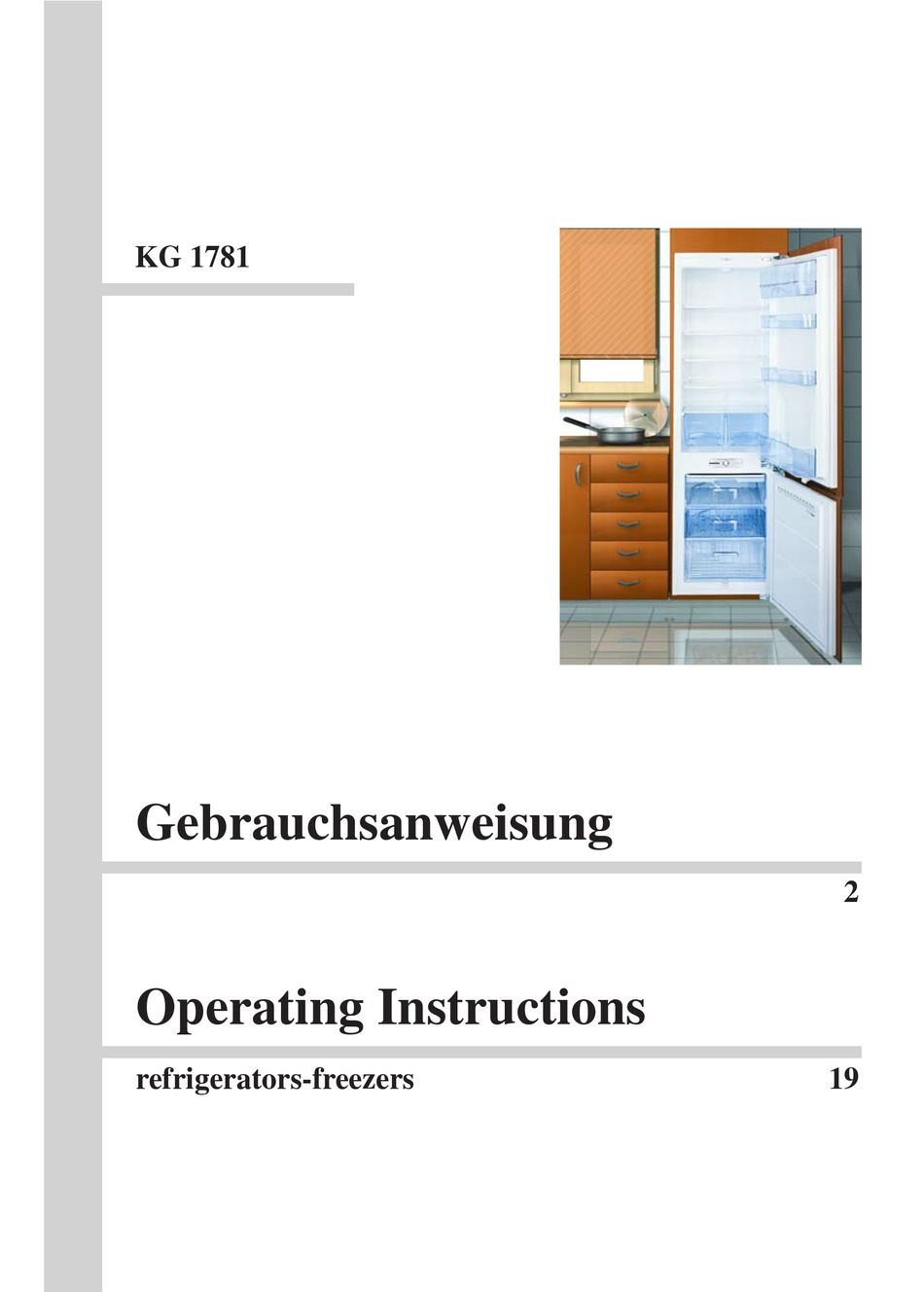 KUPPERSBUSCH KG 1781 OPERATING INSTRUCTIONS MANUAL Pdf Download
