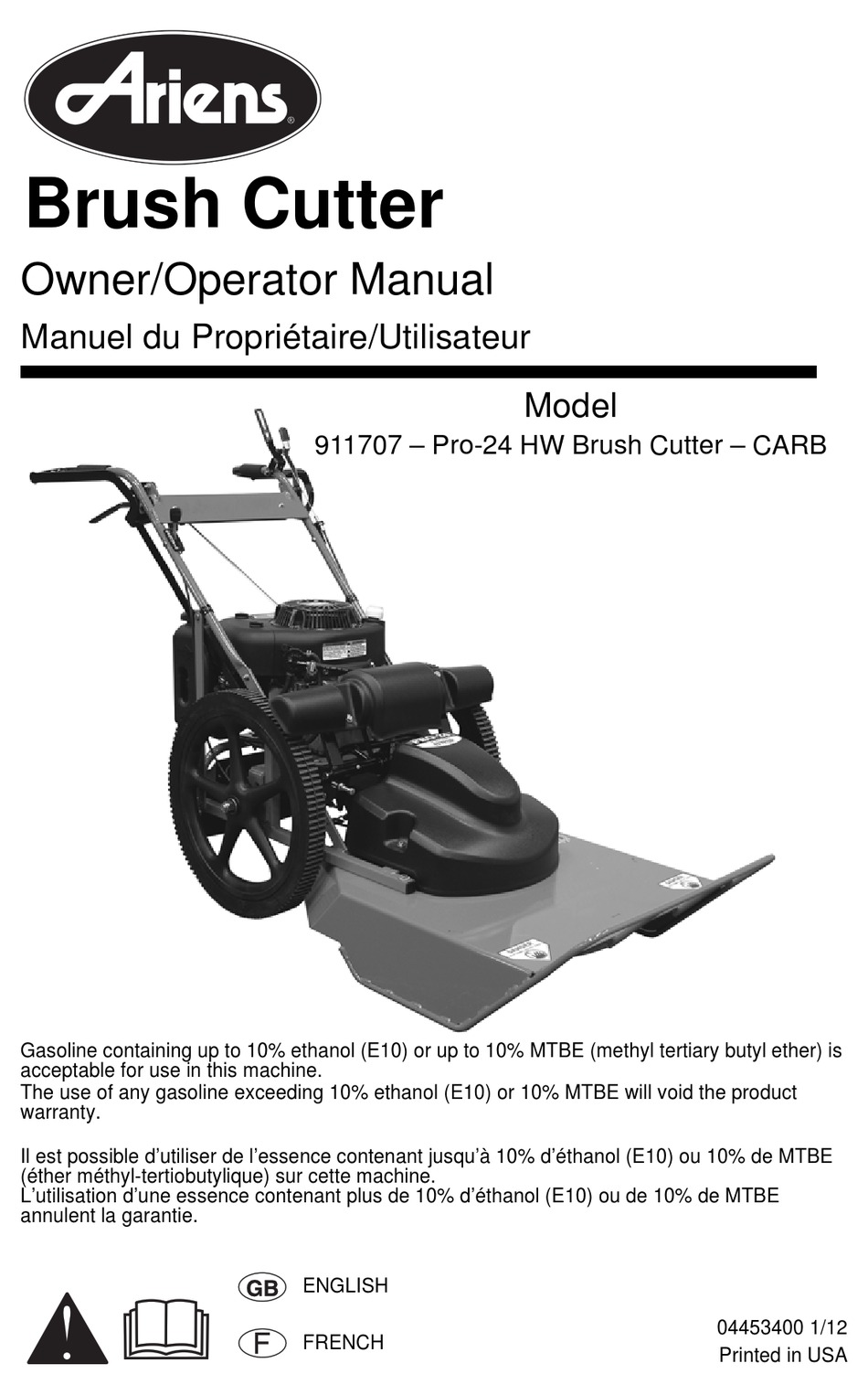 ARIENS PRO24 BRUSH CUTTER MANUAL Pdf Download ManualsLib