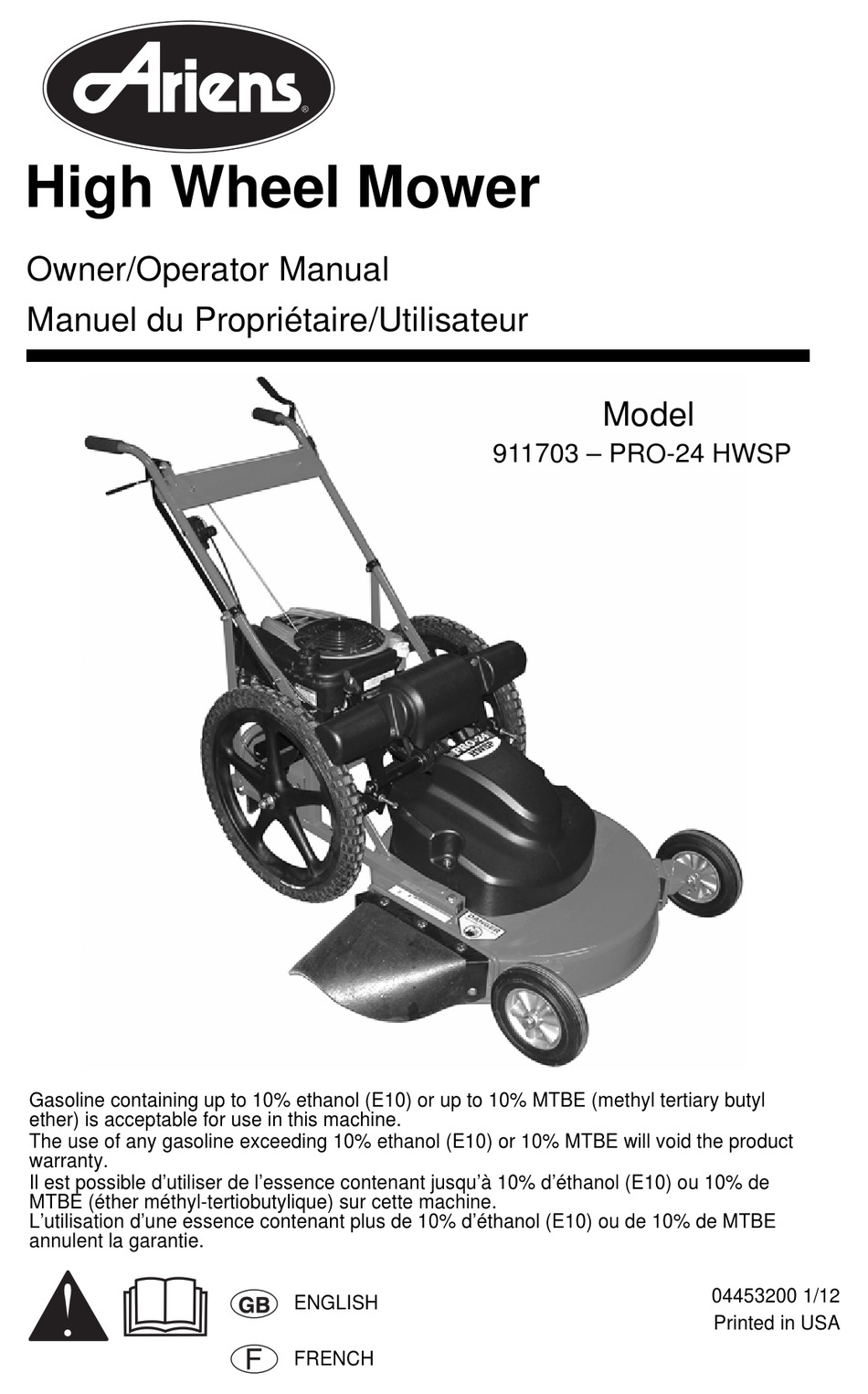 ARIENS PRO24 HWM SP MANUAL Pdf Download ManualsLib
