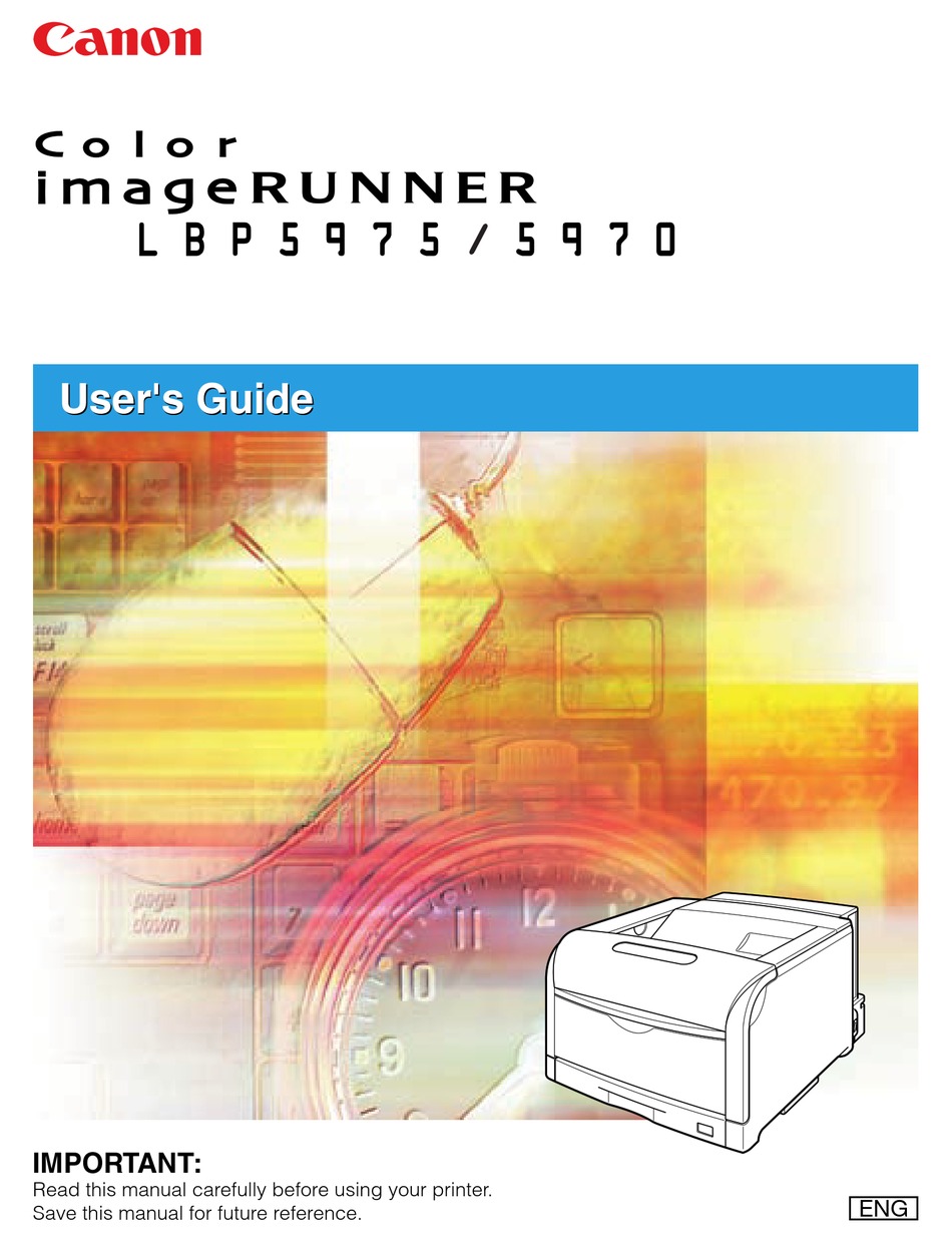 CANON COLOR IMAGERUNNER LBP5975 USER MANUAL Pdf Download ManualsLib