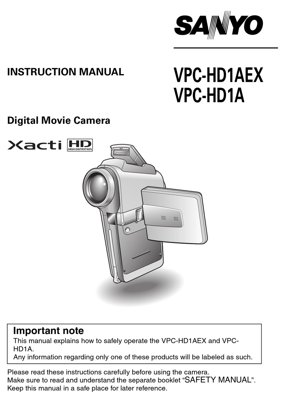 sanyo xacti hd1a