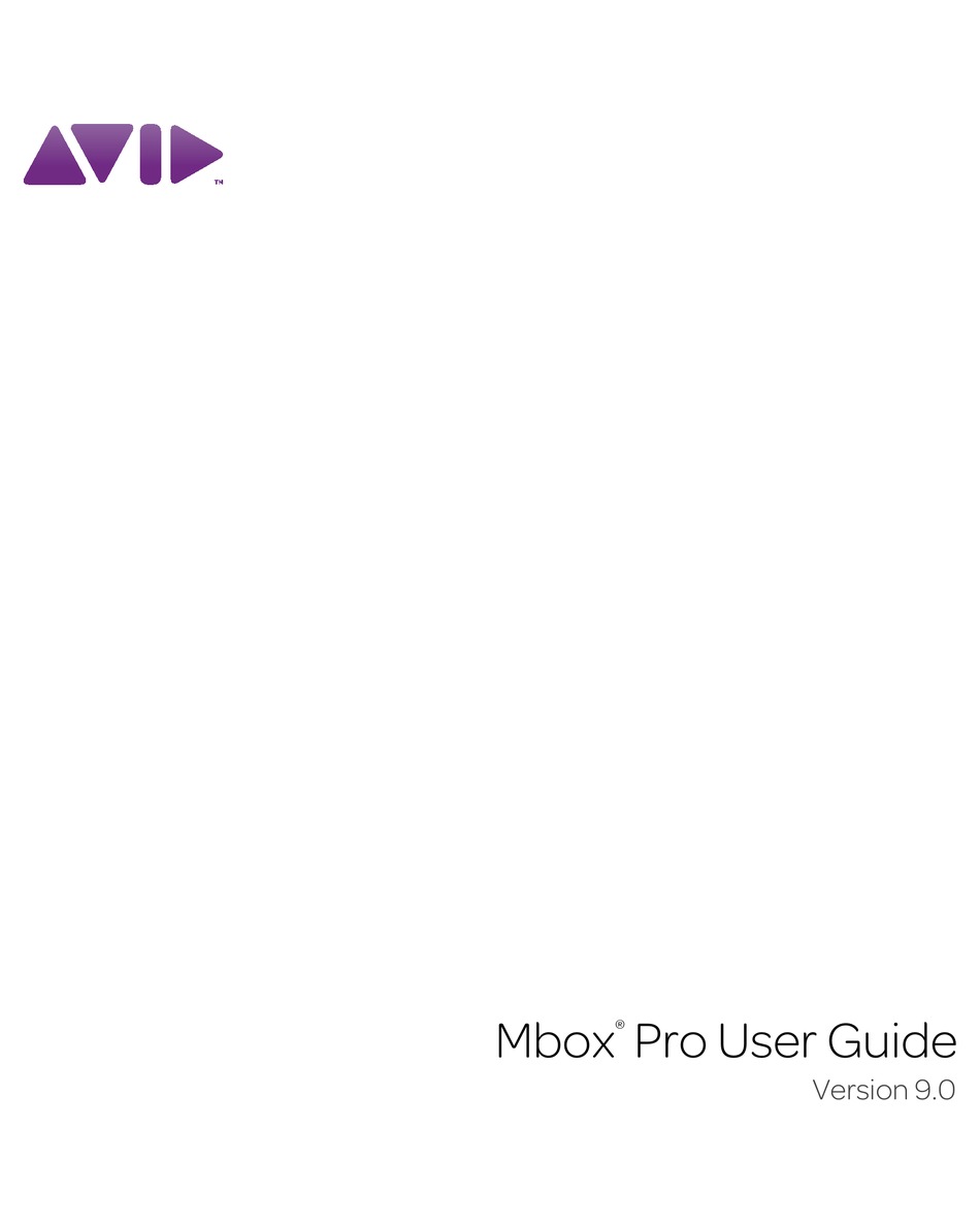 mbox 2 pro user manual