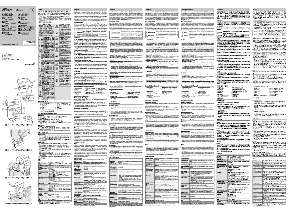 NIKON SPEEDLIGHT SBN5 USER MANUAL Pdf Download ManualsLib