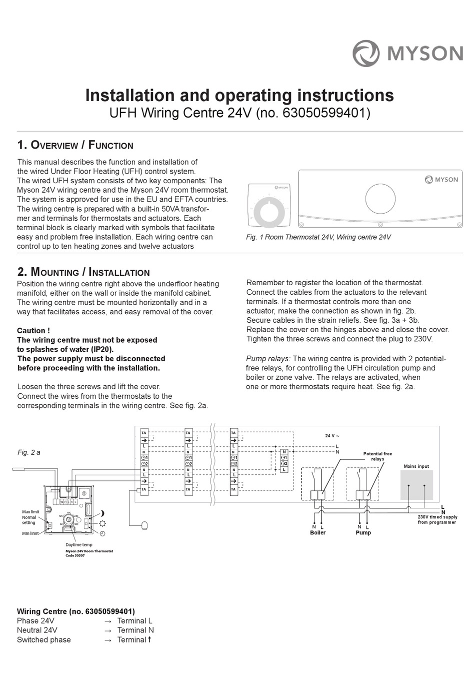 Myson Ufh Installation And Operating Instructions Pdf Manualslib Myson Ufh Installation And Operating