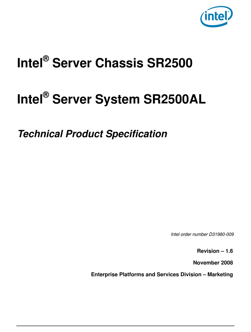 INTEL SR1500 AXXMINIDIMM DDR2 RAID CONTROLLER CACHE MEMORY MANUAL Pdf Download ManualsLib