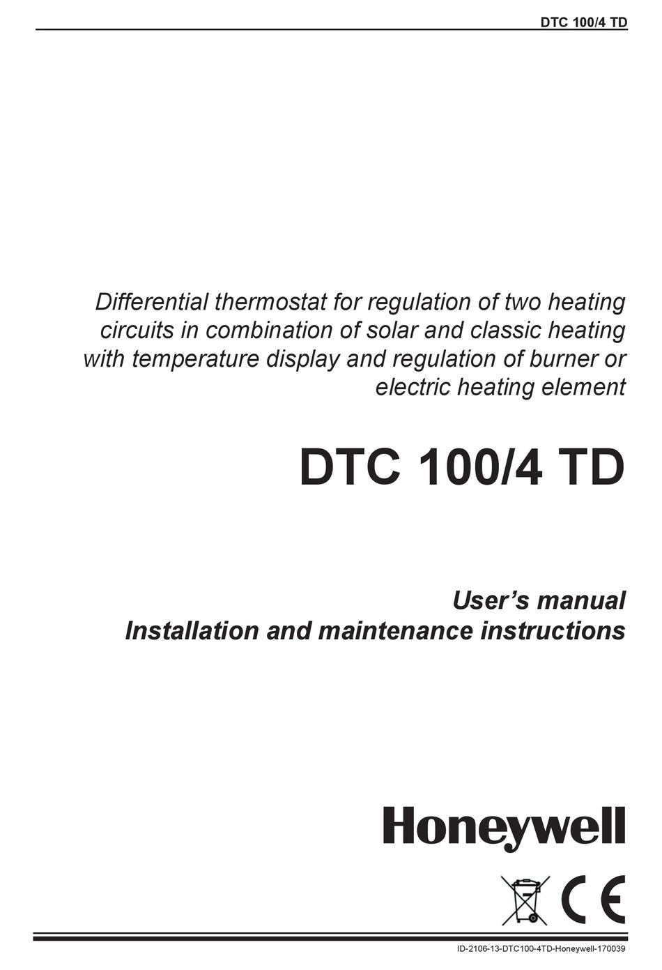 Honeywell tdc 2000 manual