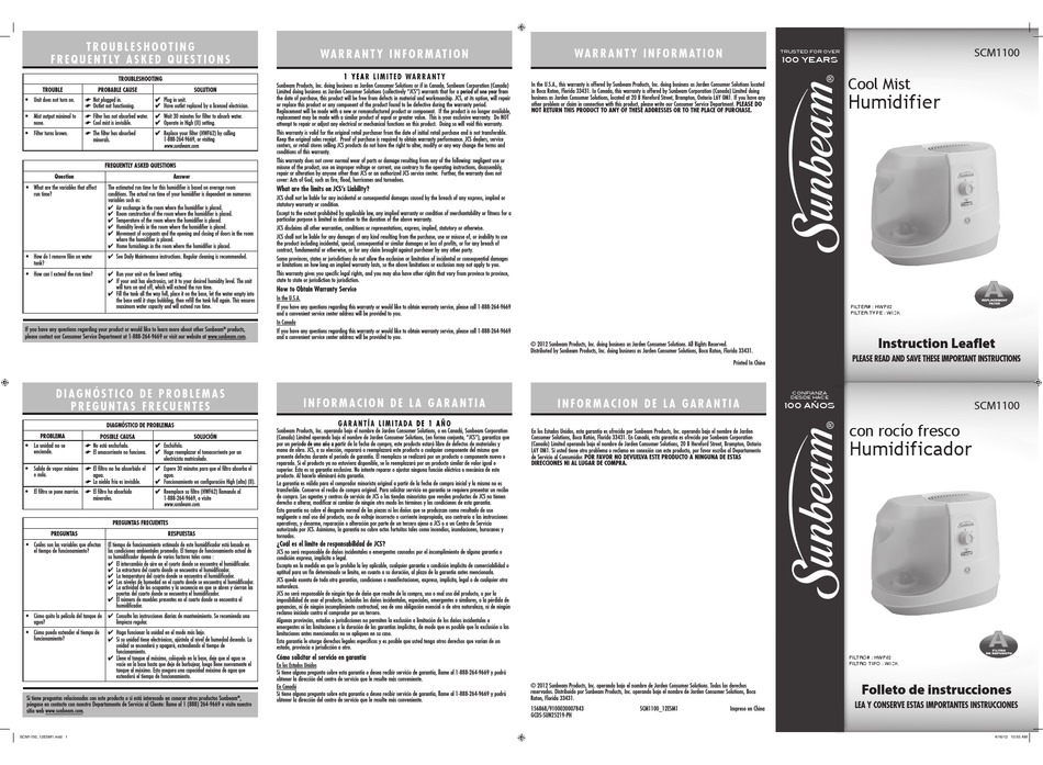 Sunbeam Scm1100 Instructions Pdf Download Manualslib Sunbeam Scm1100 Instructions Pdf Download Manualslib