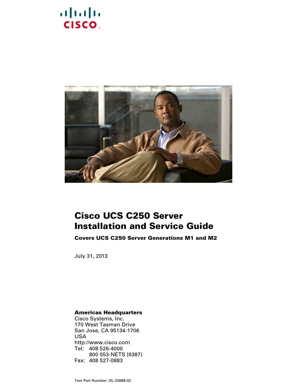 CISCO UCS C250 INSTALLATION AND SERVICE MANUAL Pdf Download | ManualsLib
