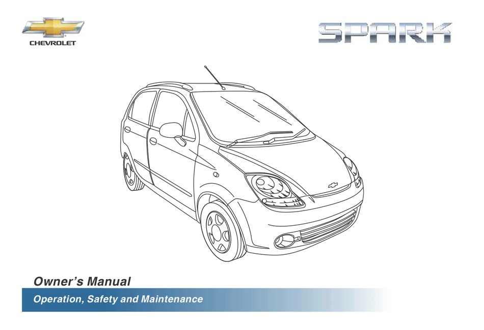 Chevrolet Spark Owner's Manual Pdf Download | Manualslib