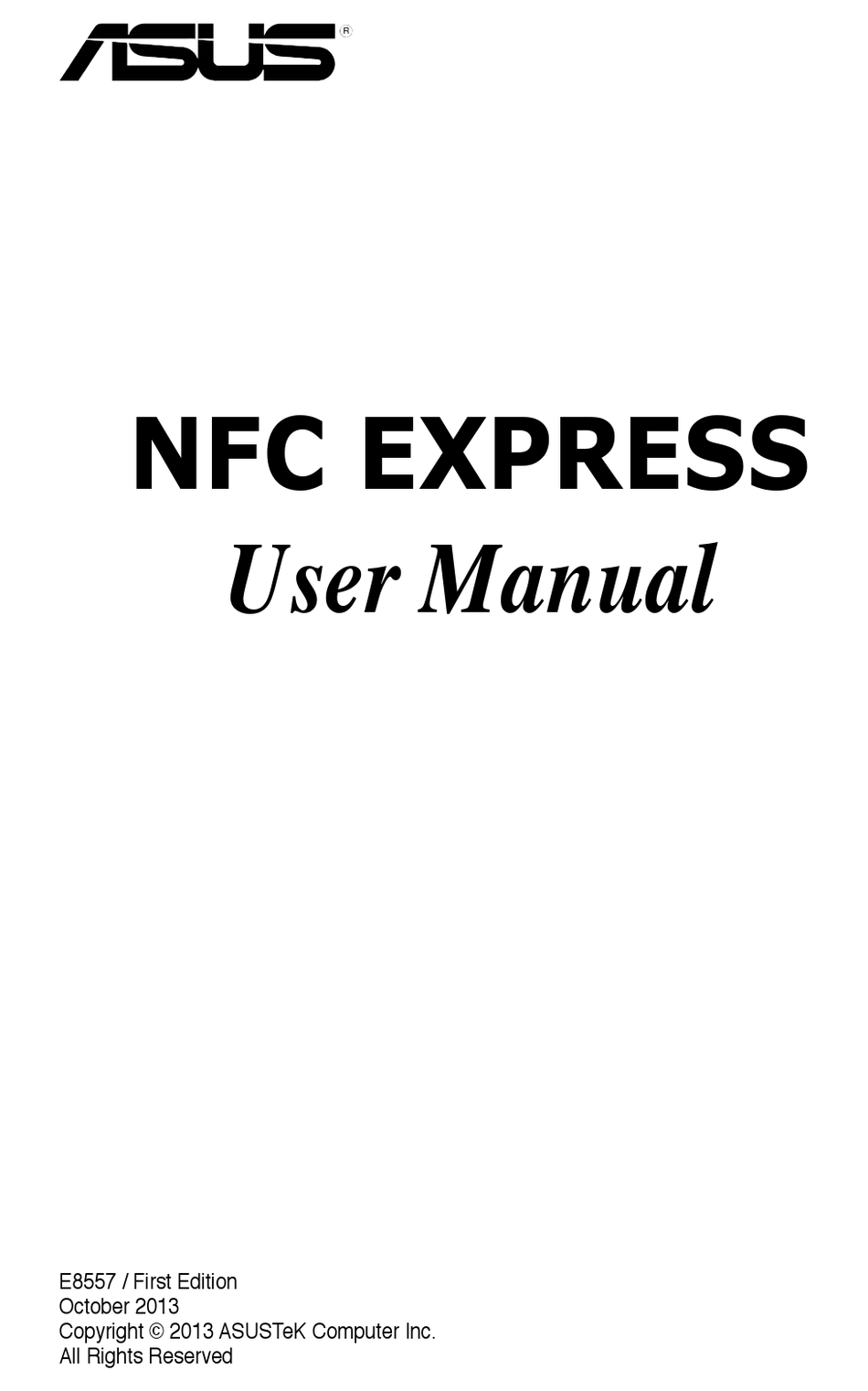 ASUS NFX EXPRESS USER MANUAL Pdf Download ManualsLib