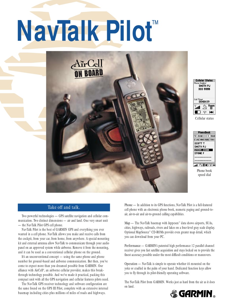 GARMIN NAVTALK PILOT SPECIFICATION Pdf Download | ManualsLib