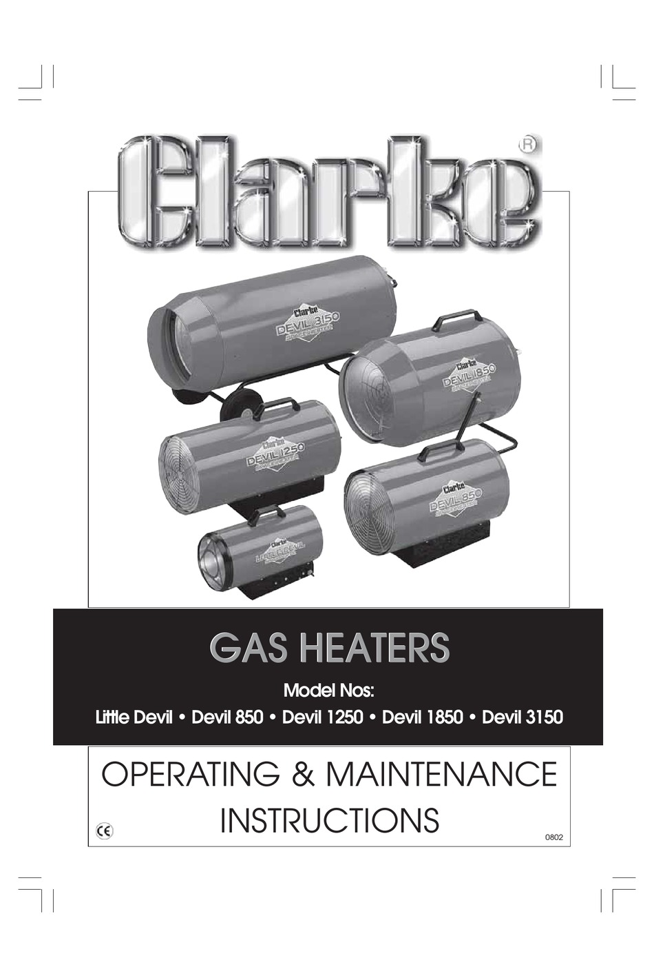 Propane Fired Devil 850 Space Heater Clarke Devil 850 Deals