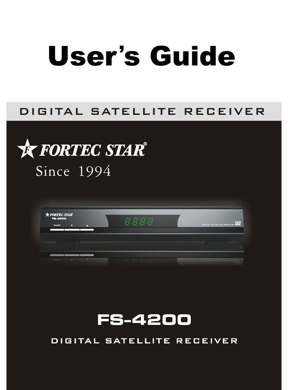 Fortec Star Fs 4200 User Manual Pdf Download Manualslib Fortec Star Fs 4200 User Manual Pdf Download Manualslib