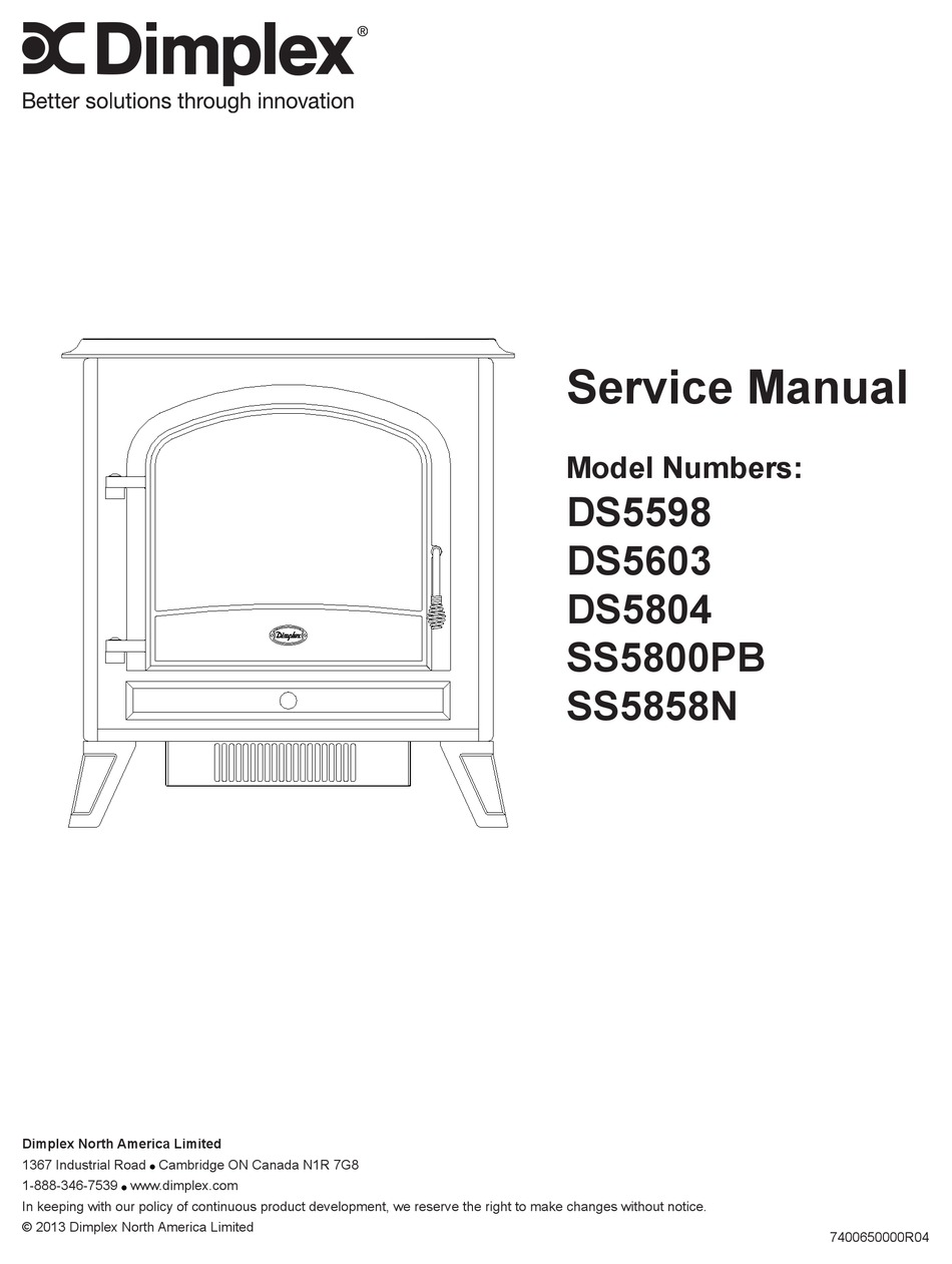 DIMPLEX DS5598 SERVICE MANUAL Pdf Download ManualsLib