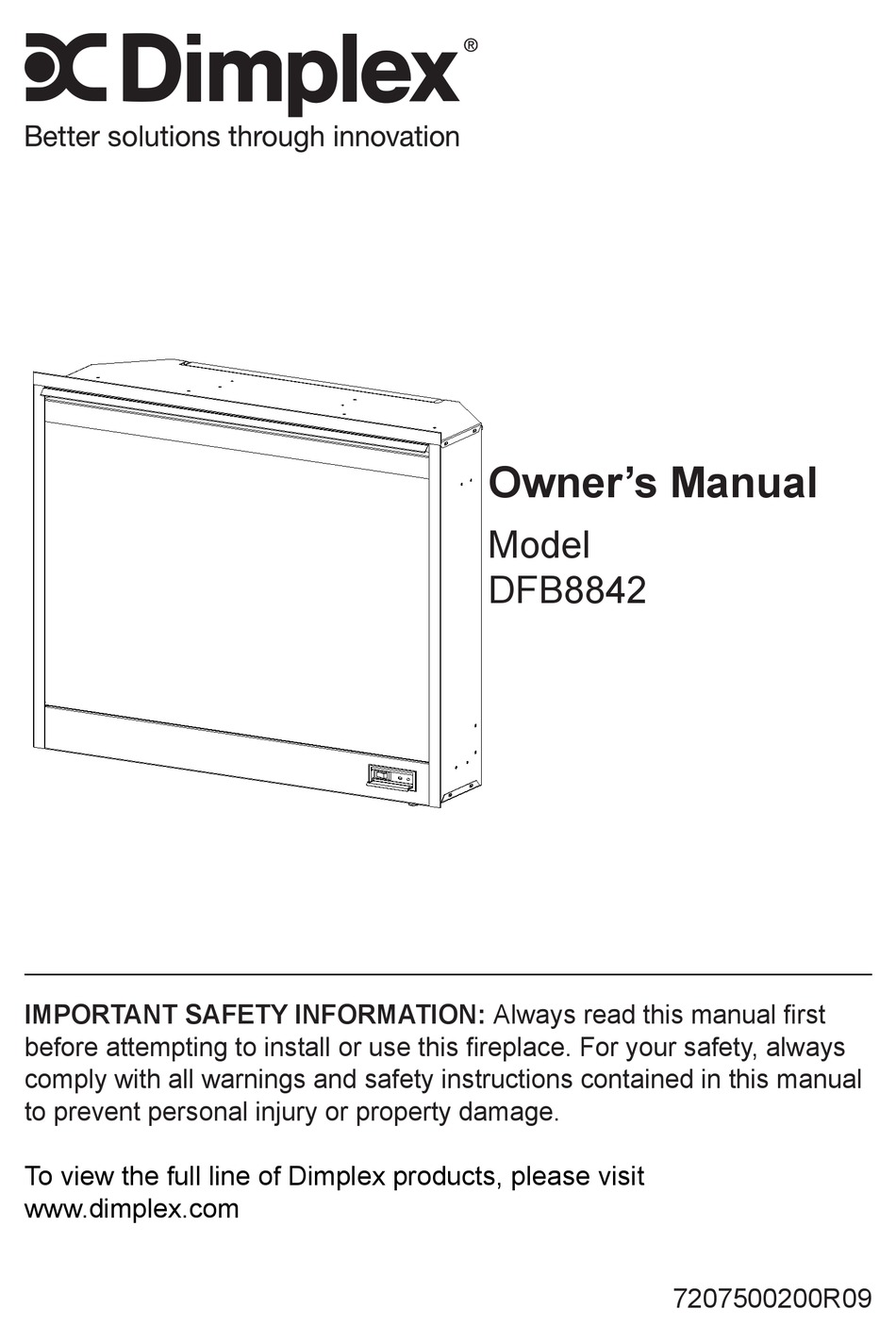 DIMPLEX DFB8842 OWNER'S MANUAL Pdf Download | ManualsLib