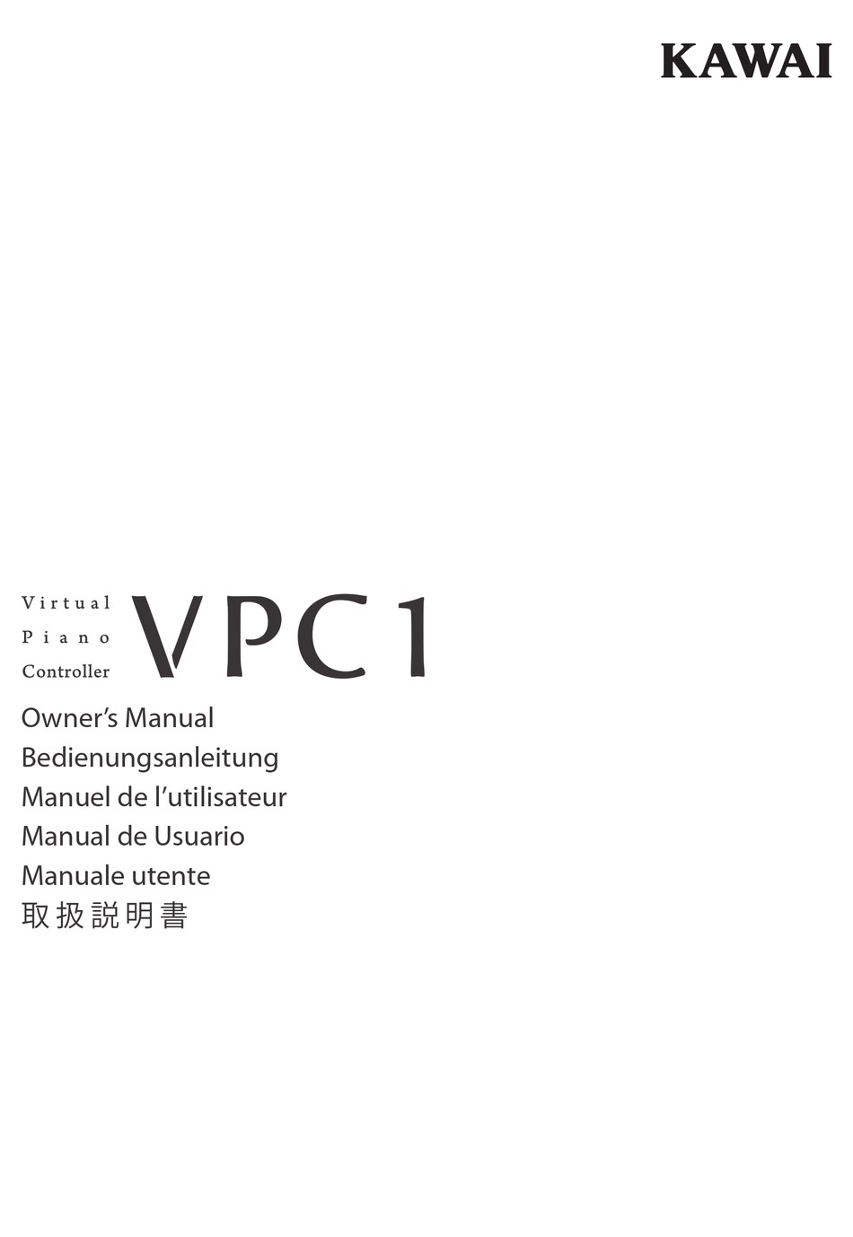 kawai vpc1 manual