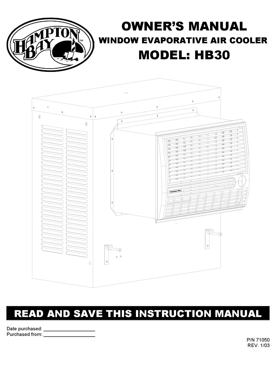 HAMPTON BAY HB30 OWNER'S MANUAL Pdf Download ManualsLib