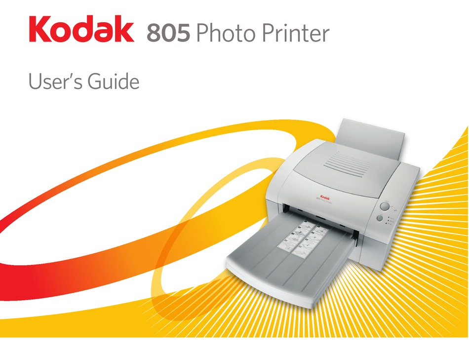 KODAK 805 USER MANUAL Pdf Download ManualsLib