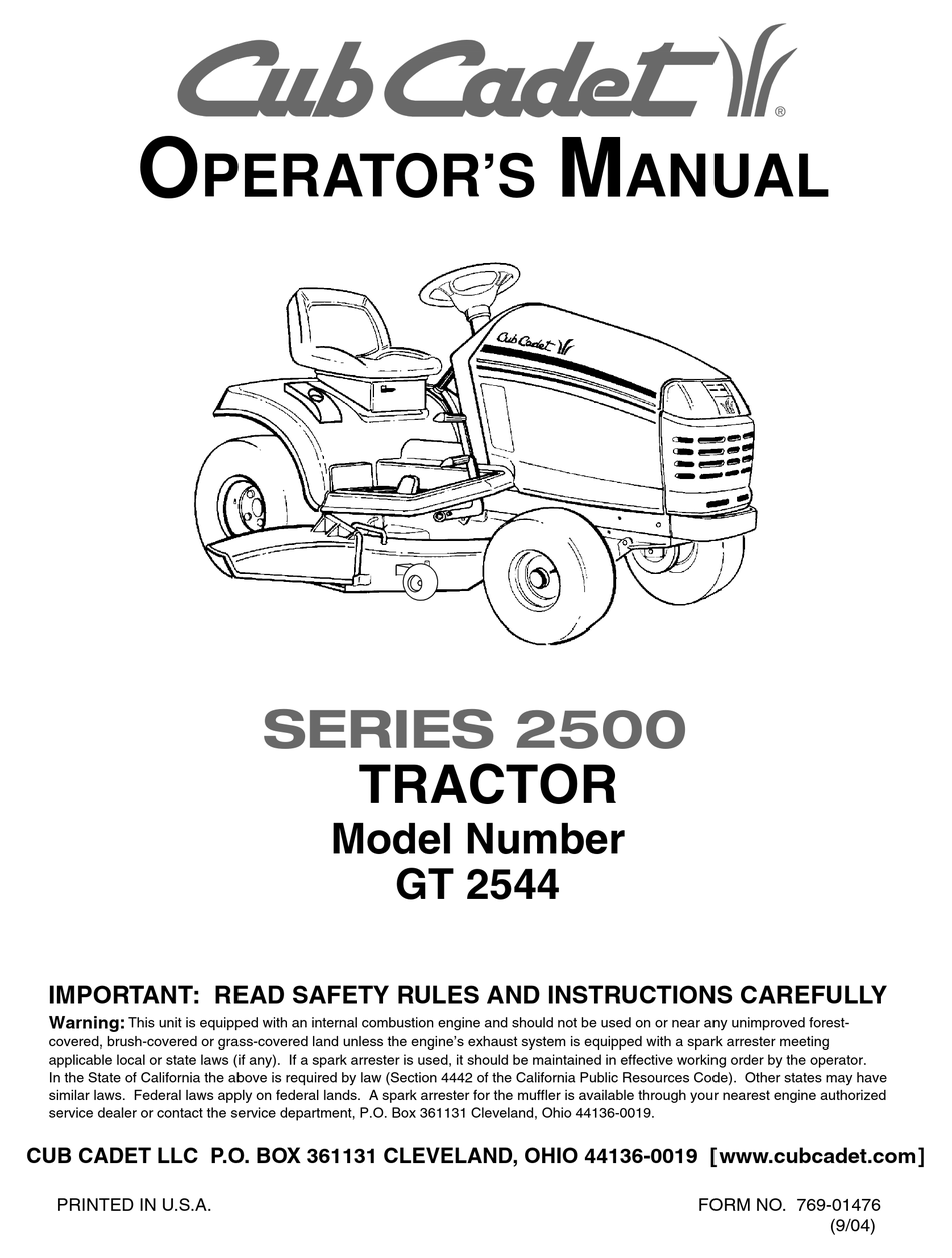 Cub Cadet Gt 2544 Operator S Manual Pdf Download Manualslib Cub Cadet Gt 2544 Operator S Manual Pdf Download Manualslib