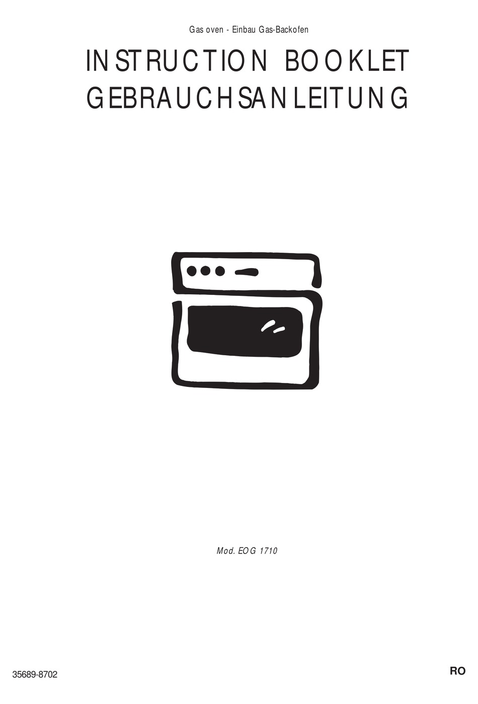 AEG ELECTROLUX EOG 1710 INSTRUCTION BOOKLET Pdf Download ManualsLib