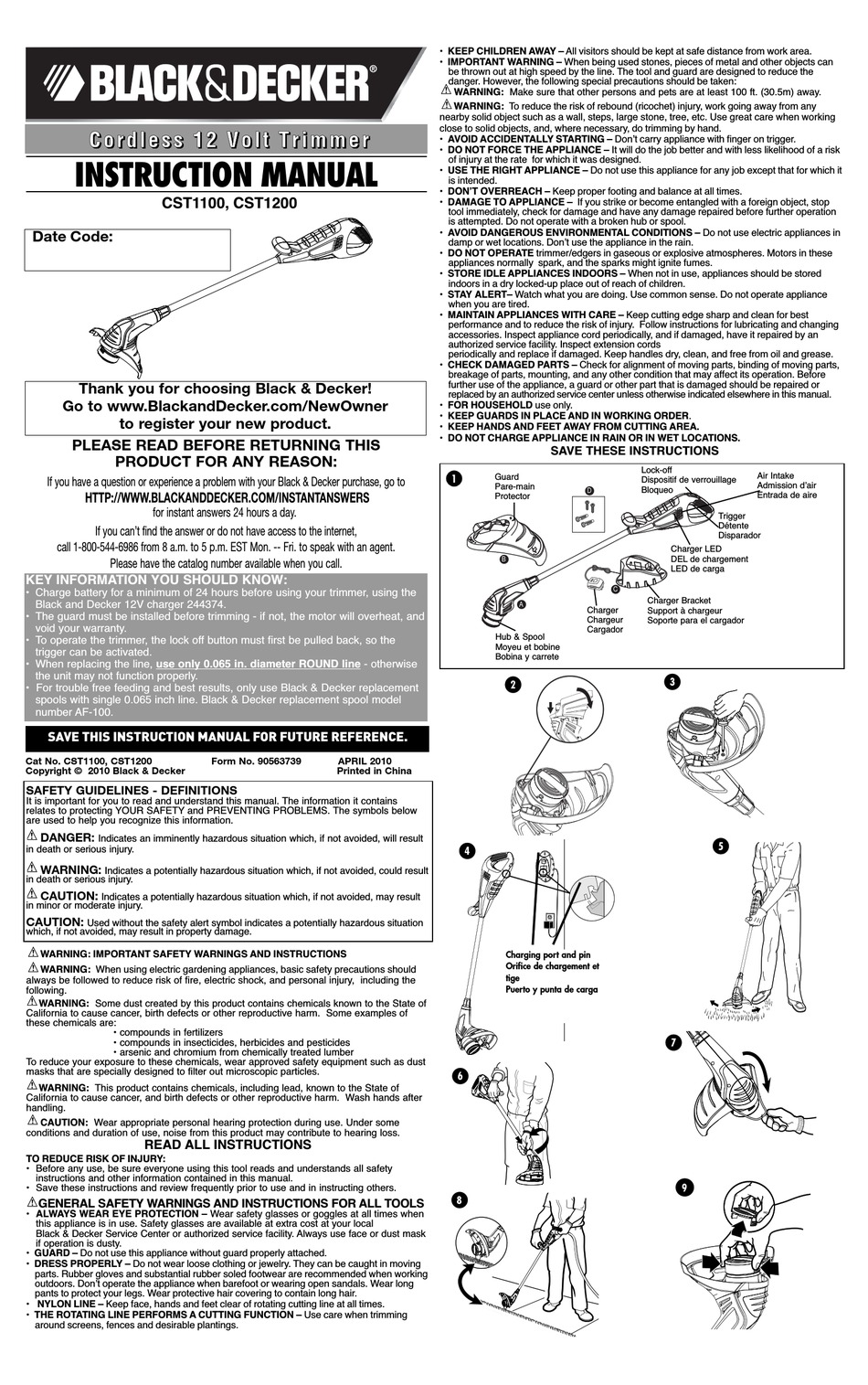 User manual Black & Decker CM1100B (English - 28 pages)