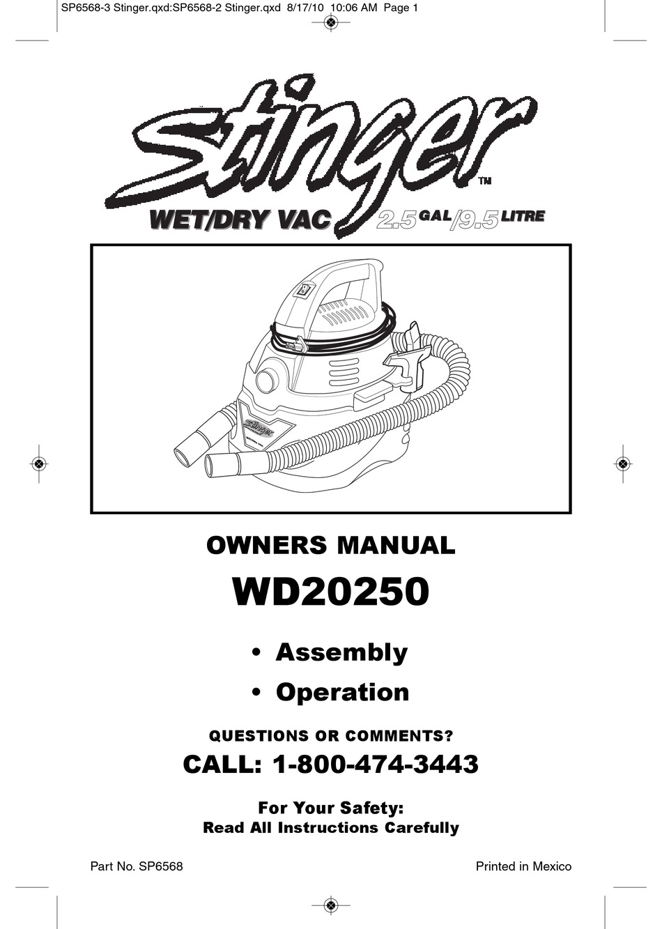 5Gallons (23 litres/liters) Manuel d`instructions