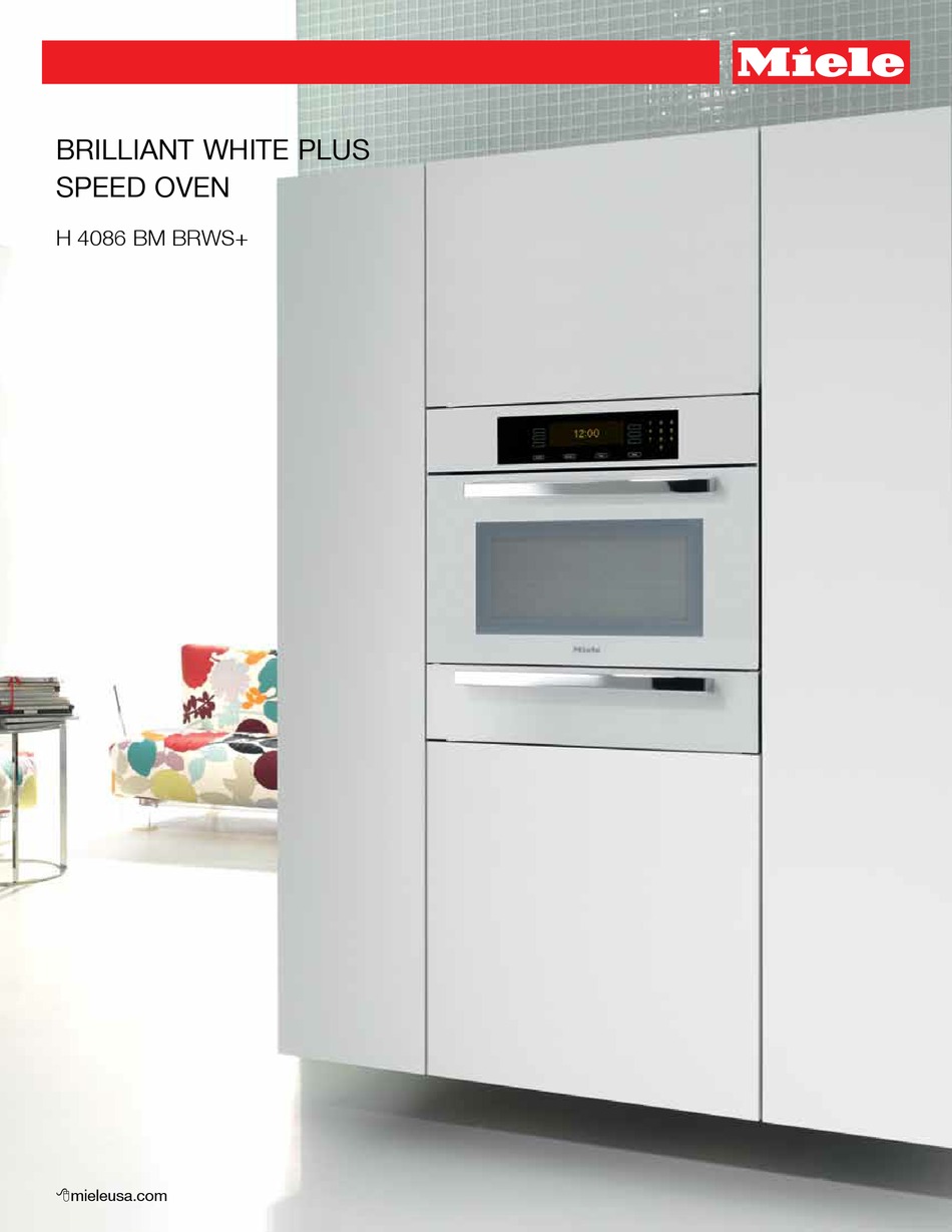 miele wall oven white