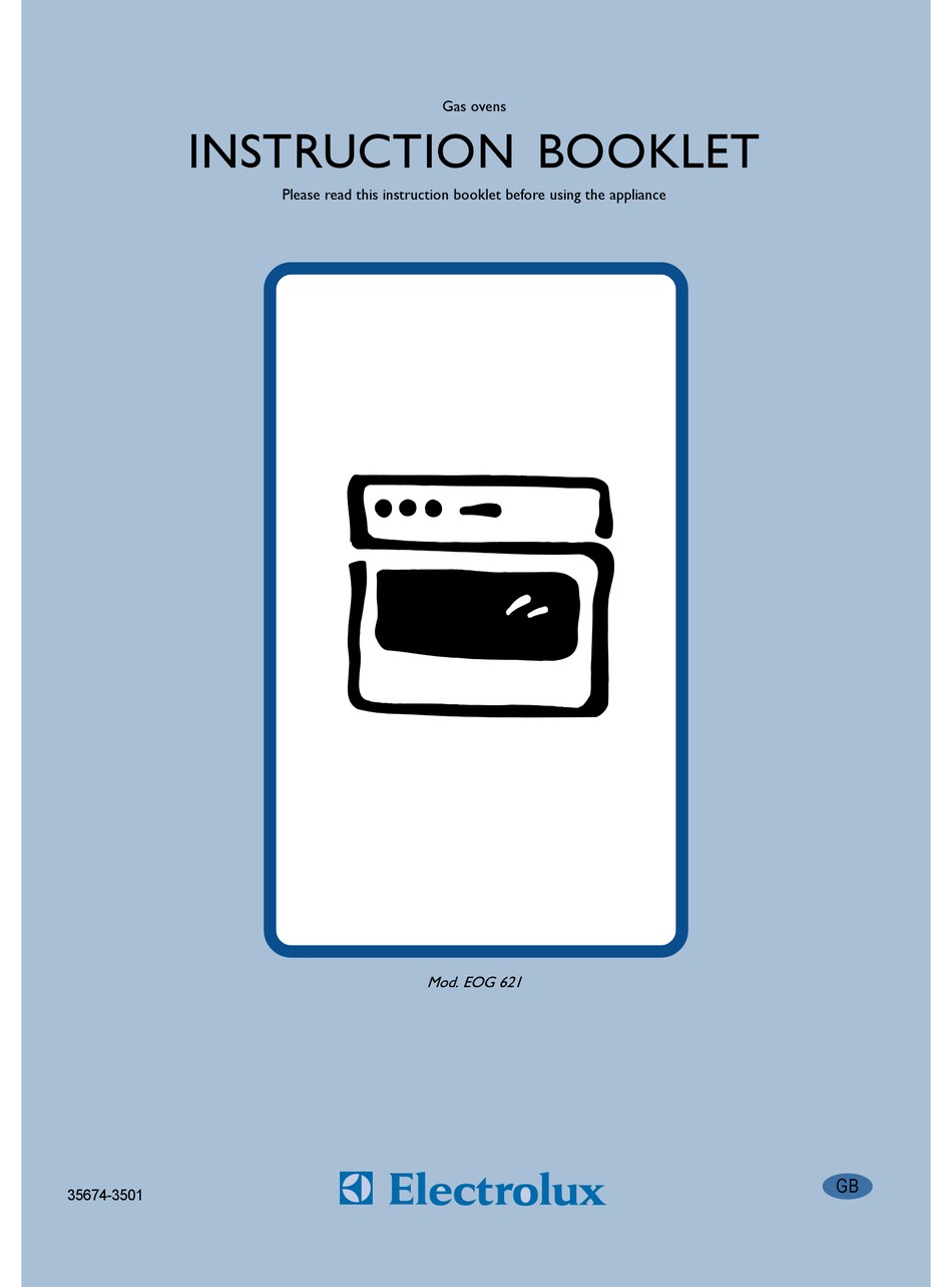 ELECTROLUX EOG 621 INSTRUCTION BOOKLET Pdf Download ManualsLib