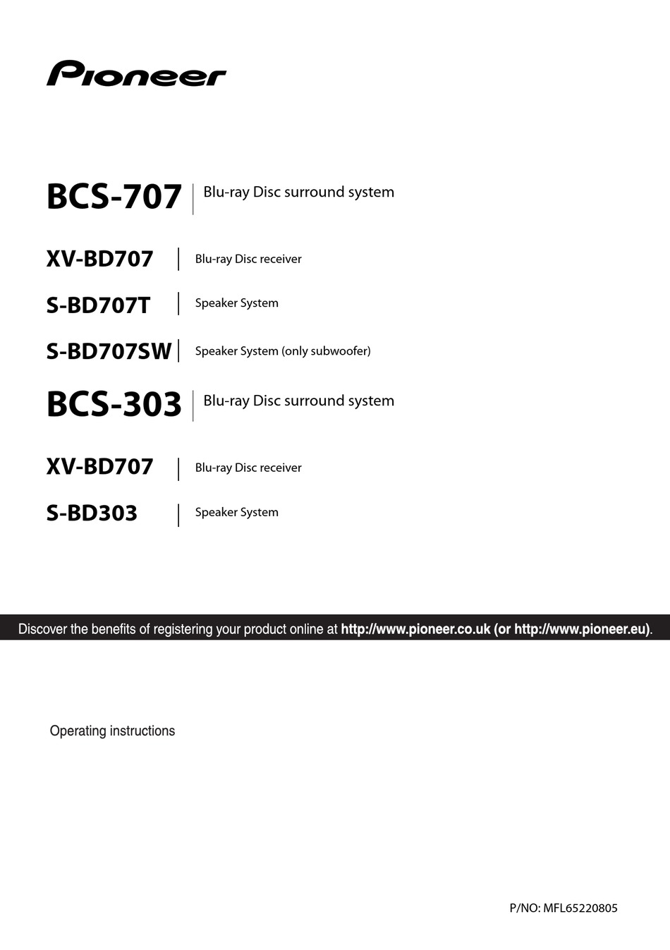 Pioneer Xv 707 Operating Instructions Manual Pdf Download Manualslib