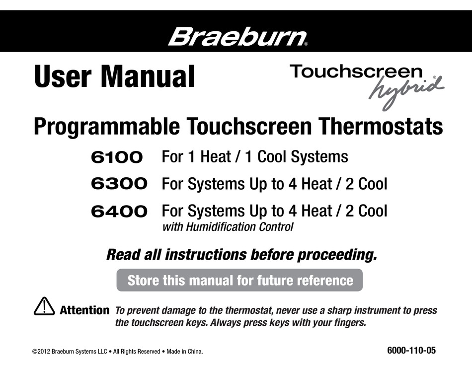 BRAEBURN 6100 USER MANUAL Pdf Download ManualsLib