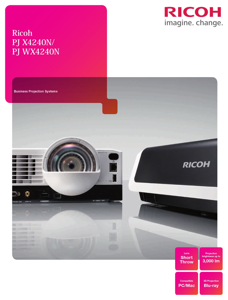 ricoh pj x4240n