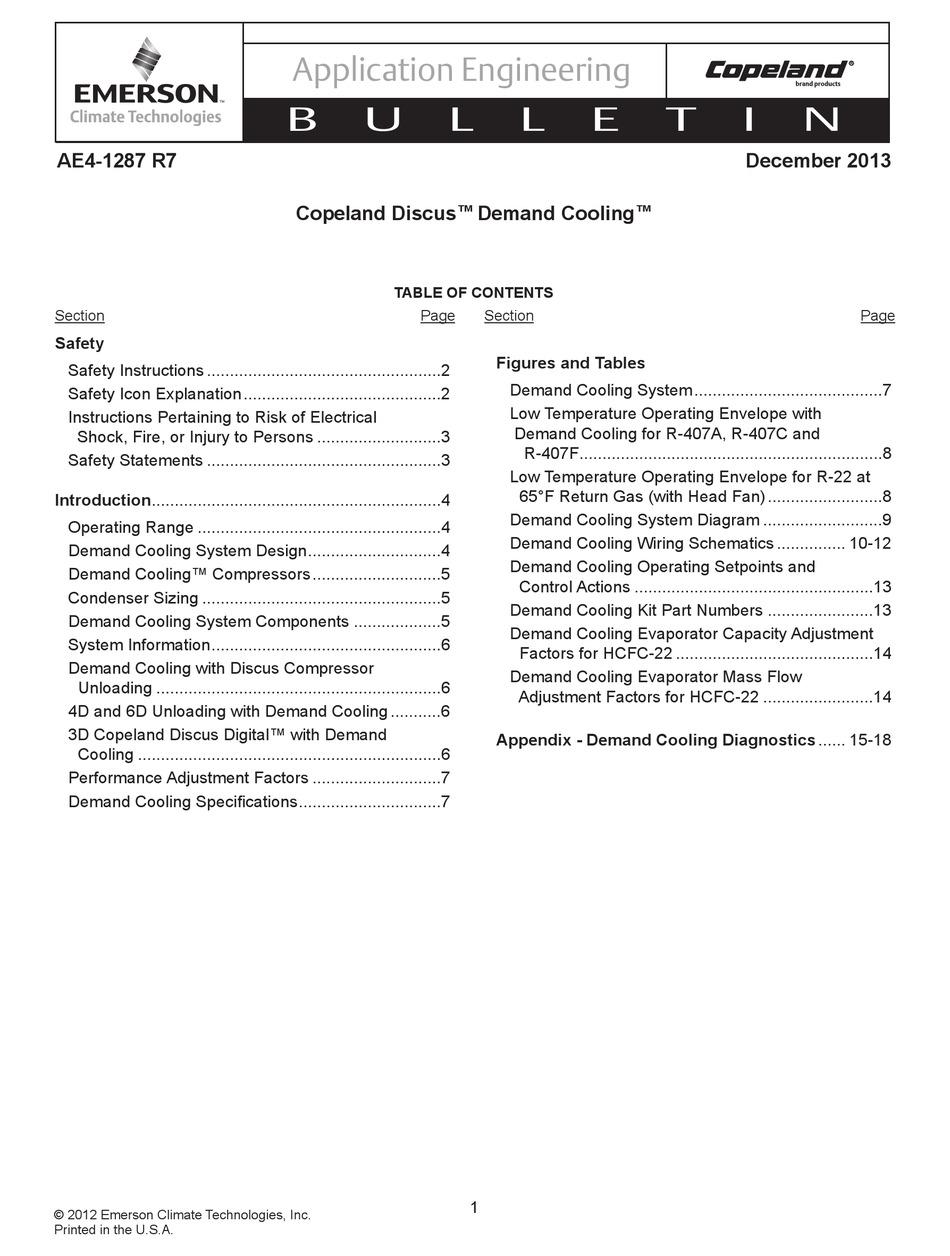 EMERSON AE4-1287 R7 MANUAL Pdf Download | ManualsLib