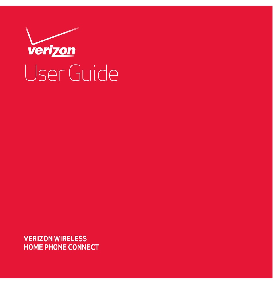 VERIZON WIRELESS HOME PHONE CONNECT USER MANUAL Pdf Download ManualsLib