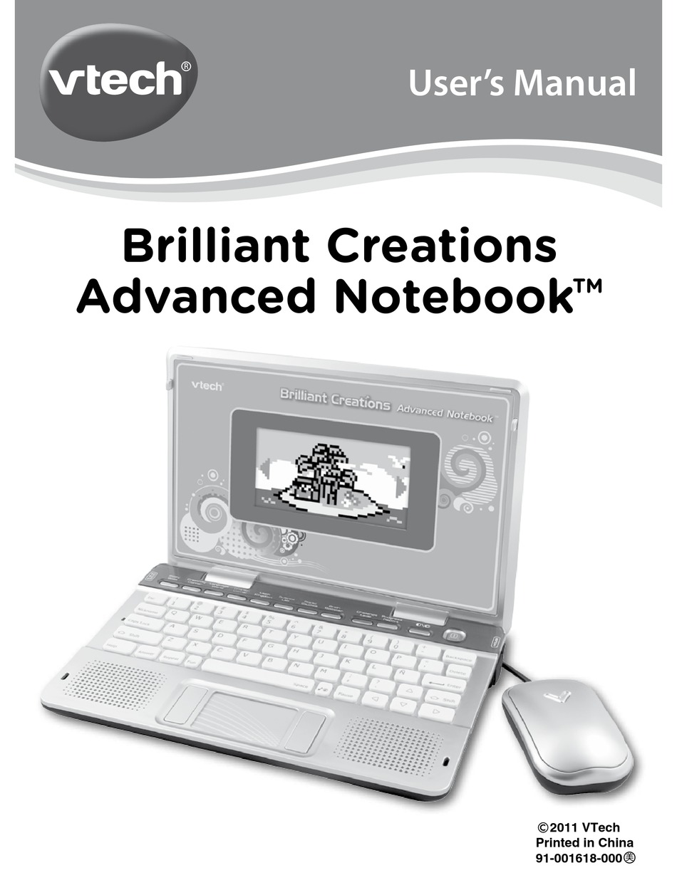 VTECH BRILLIANT CREATIONS ADVANCED NOTEBOOK USER MANUAL Pdf Download ...