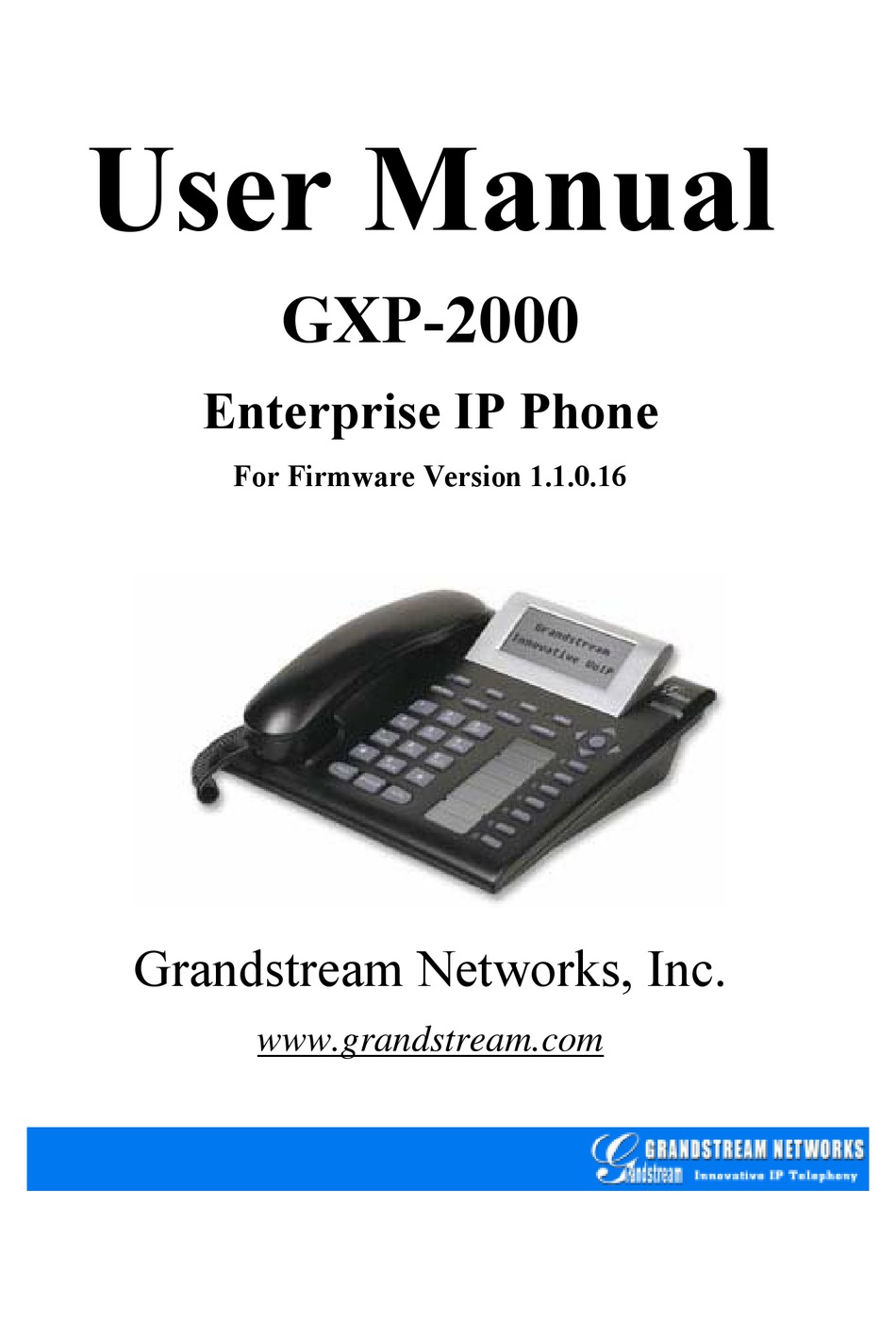 GrandStream GXP2000 V2.0 PoE VoIP system 