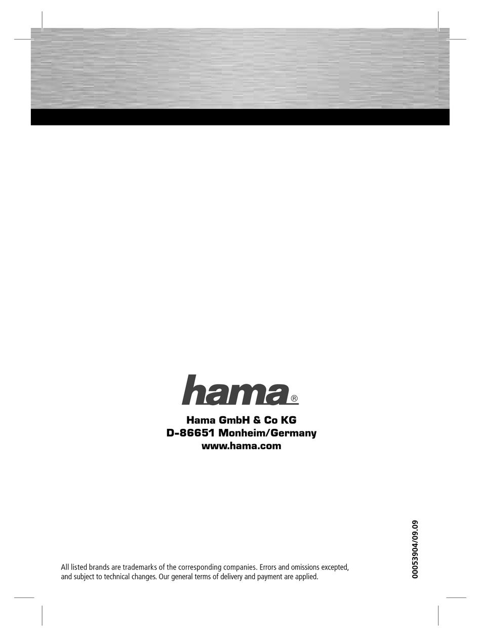 Hama gmbh & co kg drivers