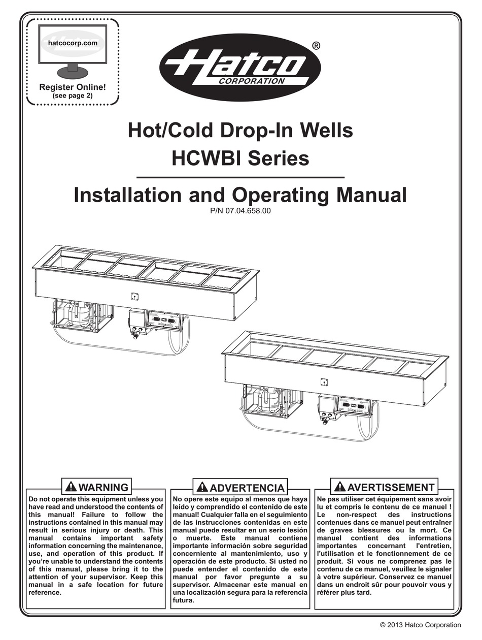 HATCO 07.04.658.00 INSTALLATION AND OPERATING MANUAL Pdf Download