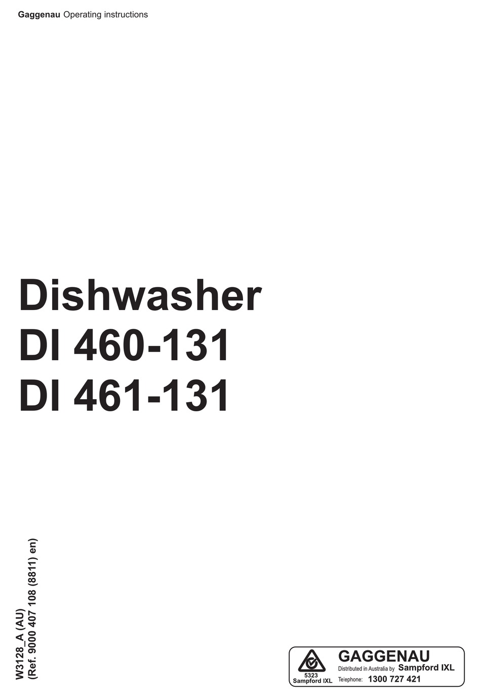 GAGGENAU DI 460131 OPERATING INSTRUCTIONS MANUAL Pdf Download ManualsLib