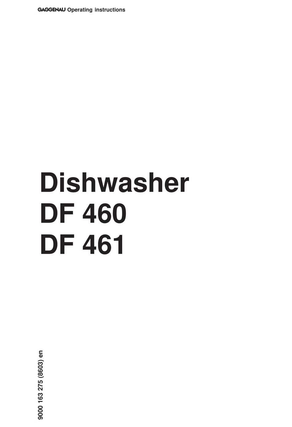 GAGGENAU DF 460 OPERATING INSTRUCTIONS MANUAL Pdf Download ManualsLib