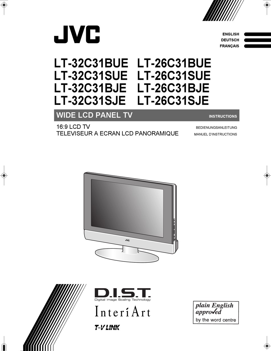 JVC INTERIART LT-32C31BUE INSTRUCTIONS MANUAL Pdf Download | ManualsLib