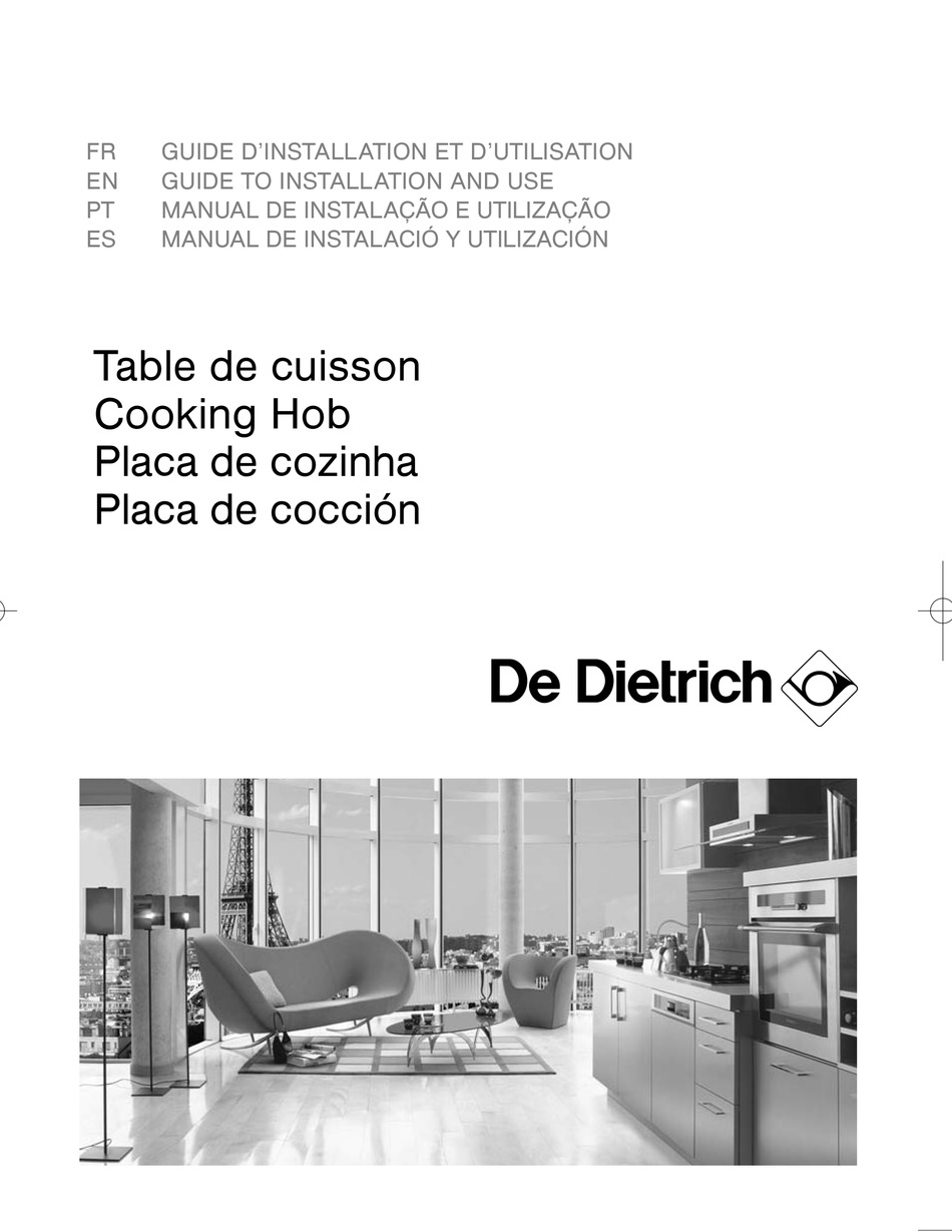 DEDIETRICH COOKING HOB MANUAL TO INSTALLATION AND USE Pdf Download