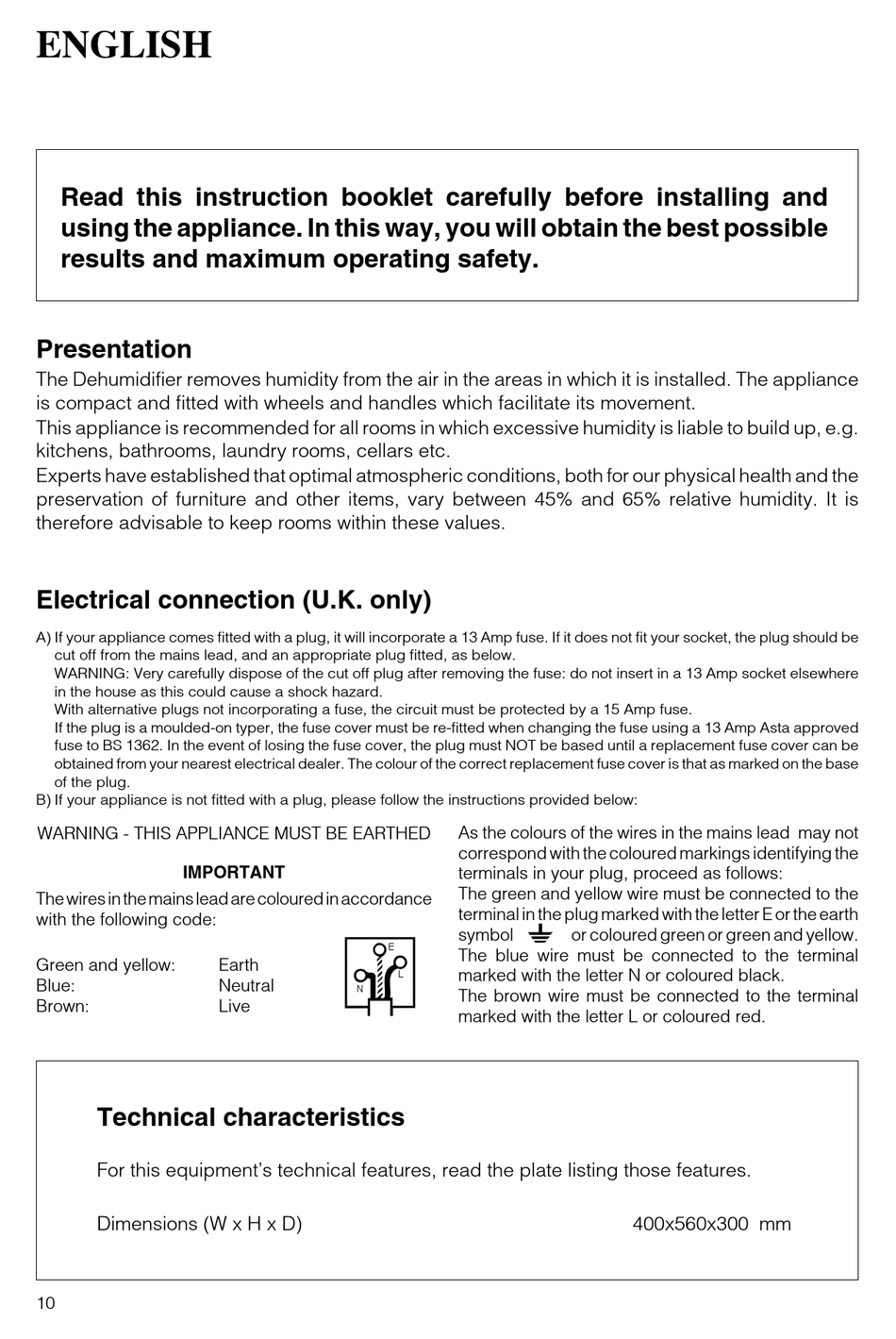 Troubleshooting DeLonghi Dehumidifier Quick Manual Page 7